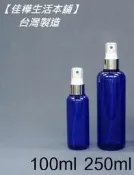 【佳樺生活本舖】MIT藍色瓶身(銀色噴頭)噴瓶(BT-187)噴霧瓶噴罐塑膠噴瓶瓶瓶罐罐團購批發100ml~250ml