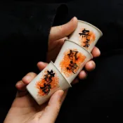 草木灰釉 復古茶杯 茶碗 品茗杯 功夫茶具 陶瓷 主人杯 聞香杯 單杯 手作茶器 茶道