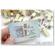 兩用別針鱷魚夾10入(附泡棉貼)  台灣製 證件夾 名片夾 識別証件材料批發 板橋發貨 花語人造花資材園藝用品婚禮小物