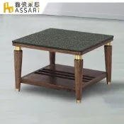 ASSARI-和佐2.3尺岩燒石面小茶几(寬70x深70x高47cm)