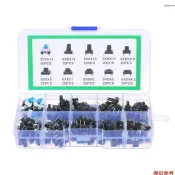 180pcs 輕觸按鈕開關微型瞬時輕觸分類套件 10 值 6 x 6mm 4 針微動開關