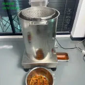 （秋誠商貿）臺中110V不銹鋼脫油機電動炸串雞柳油炸食品甩油機瀝油器分體脫油機器