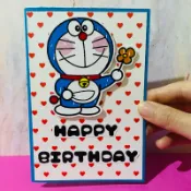 ✌︎︎• ◡• Aliceの手作卡片• ◡• ✌︎︎哆啦A夢手工卡片 四摺式抽抽卡 機關卡 生日卡片 情人節卡片 聖誕