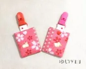 唯小伊手作＊和風櫻花兔＊平安符袋/護身符袋/香火袋＊可愛＊客製