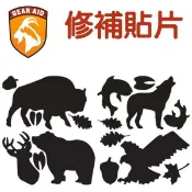 Marc jacobs旗艦店 Gear Aid 造型修補貼片/補丁/羽絨衣破洞/修帳篷 10820 野生動物 黑色