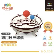 (店+)繁體中文 精緻包裝  地月日三球儀   DIY科學材料包  M X35科學玩具/Steam科學教育/DIY玩具/科學教具/樂咖玩科學