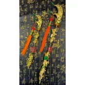 【東天佛俱】柳絲盤龍關刀 台製 九龍關刀 關刀 法器 關聖帝君 關公 神尊用 神明法器 青龍偃月刀