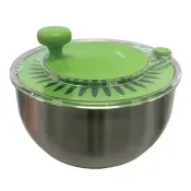【Costco好市多】Rollkitchen 不鏽鋼盆沙拉蔬果脫水器 Rollkitchen Stainless Steel Salad Spinner
