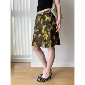 桃樂絲 夏季新品美拉德風碎花半身裙低腰百搭印花設計顯瘦魚尾裙#Hi, 貼心優衣家居#