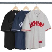 【日貨代購CITY】2024SS SUPREME ULTRASUEDE MESH BASEBALL JERSEY 棒球衫