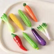 仿真可食用玩具蔬菜鞋掛飾辣椒辣椒DIY樹脂裝飾鞋扣配件