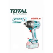 TOTAL 高扭力無刷鋰電衝擊板手850N.m電動扳手起子電鑽汽車修護保養 輪胎更換  2085