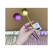 (店+)Dream Life-好物集家用純鈦勺子高檔精緻個人專用長柄湯匙成人調羹甜品湯勺