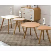 緹娜嚴選 tinaestore 【四角方形茶几-60*60*55cm-1張/組】辦公居家時尚簡約實木小茶几沙發邊幾小邊桌-7201012