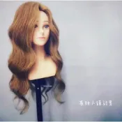 (店+)CP值高 (超低價) 100%真髮 24吋 安妮 帶肩膀假人頭 大腳架 帶肩人頭 仿真頭模 盤髮練習頭 新娘秘書
