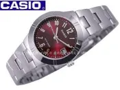 附發票 台灣卡西歐公司貨 實體店面【時間光廊】CASIO 卡西歐 時尚淑女錶(紅色) LTP-1241D
