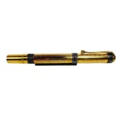 【長益鋼筆】Aurora 阿羅拉 75週年紀念版 鍍金純銀環 18k 鋼筆 1994 義大利