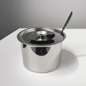 【臺灣發貨】裝豬油罐蓋勺家用大油罐耐高溫陶瓷熟油葷油潑辣子辣椒油廚房儲物