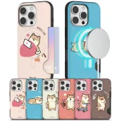 (店+)【touch-kr】韓國 MagSafe 柴犬生活 磁吸插卡夾層 手機殼│S26 Ultra + S25 S24