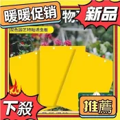 ⚡️暖暖優選⚡️ 爆款推薦雙麵粘蟲黃闆誘蟲闆柑橘子樹瓜果實蠅果園針蜂大棚薊馬蒼蠅藍闆尺寸15*10黏蟲紙 雙面黏蟲板 蒼