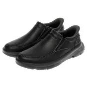 【SKECHERS】男鞋 休閒系列 休閒鞋 瞬穿舒適科技 ARCH FIT GARZA 紳士圓頭皮鞋 (205518BLK)