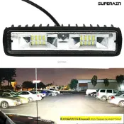 【Muyoyo】免運 汽車百貨 1pcs汽車LED工作燈 12V-24V 一字形 6英寸 16燈 48W 改裝輔助射燈