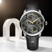 Maurice Lacroix 艾美錶 Masterpiece 三逆跳雙時區機械錶 開學換新季 送禮推薦 MP6538-SS001-310-1