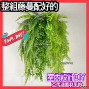 🔜民雄發貨🌸仿真綠植物🌸質感藤蔓 藤條 藤蔓 壁掛 客廳植物吊頂室內牆面藤蔓 裝飾庭院造景垂吊掛 藤條 蕨類 仿真植物