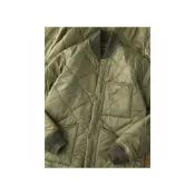 (店+)緞面感飛行員外套我只賣不透的白T絎縫大口袋夾克棉服男阿美咔嘰美式復古內膽軍綠色棒球領棉衣外套