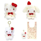 日本 限定sanrio 三麗鷗 kitty 美樂蒂 小羊 彼安諾 草莓蛋糕 娃娃 玩偶 吊飾 購物袋娃娃吊飾