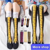 🧚🏻‍More shop搞怪雞爪襪 雞腳襪 個性瘦腿襪 搞笑襪子 交換禮物 過膝襪 雞爪509