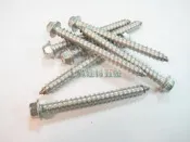 【上賀建材五金】2分 六角 不鏽鋼 白鐵水泥螺絲 藍波釘 1/4*1-1/2“ 10支