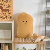 隔日達🥔免運🍟 馬鈴薯抱枕 土豆抱枕 夾腿娃娃 毛絨抱枕 玩偶抱枕 睡覺抱枕 床頭靠墊 公仔娃娃 生日禮物 交換禮物
