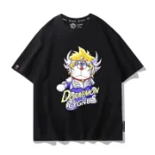  【隔日到店🔥+獨家花色+重磅高品質🔥】哆啦A夢聖鬥士短袖T恤男夏季新款叮噹貓休閒衣服青少年潮
