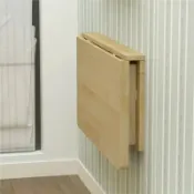 星光精品館 【實木壁掛】摺疊桌 掛牆桌 餐桌 電腦桌 學習桌 壁掛桌 牆壁書桌 牆上摺疊桌 節省空間 免打孔安裝 簡約北歐風 小戶型神器