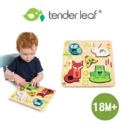 美國【Tender Leaf】動物森林益智拼圖 木製玩具 兒童玩具 積木玩具 木質玩具 玩具 木頭玩具｜baby888
