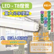 📣最新出廠，放心保固📣LED/T8雙邊、單邊入電1尺/2尺/3尺/4尺玻璃燈管/無鉛環保認證/全電壓【門市保固2年】