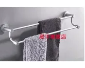 黑手專賣店 附發票 不生鏽太空鋁 100公分雙桿毛巾架 實心加厚底座 馬桶刷 肥皂架 置物架