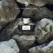 【Graf Von Faber-Castell】德國伯爵高級墨水瓶75ml－隕石灰 台灣伯爵 鋼筆墨水 聖誕禮物