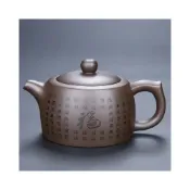 (店+)原礦紫砂貔貅壺大容量茶具單壺陶瓷壺百福壺家用老泥功夫茶壺泡茶
