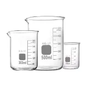 【SMILE】寬口玻璃瓶 500ml 冷飲杯 飲料店 刻度玻璃瓶 透明飲料杯 馬克杯 165-GCL500(北歐花瓶 玻璃燒杯)