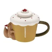 杯子隨行杯環保杯水杯聖誕節矽膠杯蓋系列 STARBUCKS 星巴克 狐狸蛋糕馬克杯