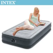 【全聯線上購】【INTEX】豪華型橫條內建電動幫浦充氣床-單人99cm(67765)