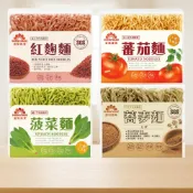 (店+)【CHARA 微百貨】盛陽 健康 純麵條 480g 6入裝 番茄麵 菠菜麵 紅麴麵 蕎麥麵 團購 批發