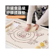 (店+)拾光良品 加厚面墊矽膠揉麵案板墊烘焙食品級防滑家用擀麵包餃子和麵墊