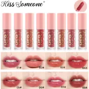 KISS SOMEONE 4 件裝液體唇膏套裝唇彩和眼線套裝