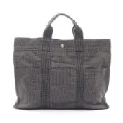 【DOKODEMO】【二手】愛馬仕 HERMES 托特包 Herline MM 100951M 深灰色帆布 Herline 托特包 MM 男女通用 二手 B