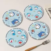 瑤瑤sanye精選🩷4.8上新~哆啦A夢隔熱杯墊餐桌墊防燙吸水防滑圓形茶杯墊碗盤墊家用保護墊