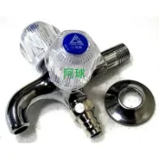阿球=三角牌 THREE CORN 水晶 雙口 長栓 雙出口水龍頭 洗衣機雙口長栓一分二 4分雙出水龍頭 洗衣機用