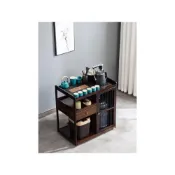 (店+)移動茶台小茶桌家用中式茶水櫃帶輪茶車功夫茶几茶具燒水一體邊櫃茶几 移動茶几 茶臺